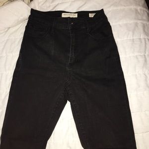 Black denim jeans